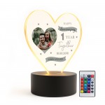 Personalised 1st Anniversary Gift For Boyfriend Girlfriend LED