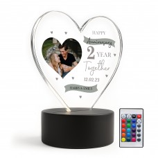 Personalised 2nd Anniversary Gift For Boyfriend Girlfriend