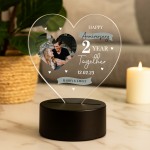 Personalised 2nd Anniversary Gift For Boyfriend Girlfriend