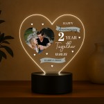 Personalised 2nd Anniversary Gift For Boyfriend Girlfriend