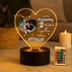 Personalised 2nd Anniversary Gift For Boyfriend Girlfriend