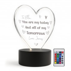  Romantic Gifts For Anniversary Personalised LED Light