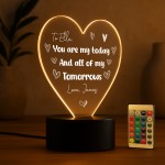  Romantic Gifts For Anniversary Personalised LED Light
