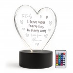 Personalised Gifts For Anniversary LED Light I Love You Gifts