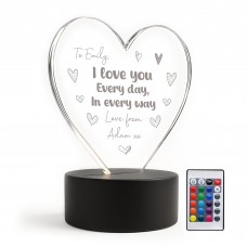Personalised Gifts For Anniversary LED Light I Love You Gifts
