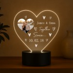 Personalised Gifts For Anniversary Her Him LED Light Gifts