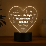 Personalised Gift For Couple Thank You LED Sign Anniversary Gift