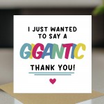 Thank You Card Gigantic Thank You Card For Teacher Volunteer