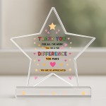 Leaving Gifts For Colleagues Women Men Plaque Thank You Gifts