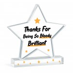 Appreciation Gifts For Him Her Thank You Gifts Brilliant Plaque
