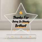 Appreciation Gifts For Him Her Thank You Gifts Brilliant Plaque