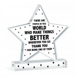 Special Thank You Gifts Make The World Better Plaque Going Away