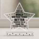 Special Thank You Gifts Make The World Better Plaque Going Away