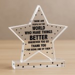 Special Thank You Gifts Make The World Better Plaque Going Away