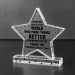 Special Thank You Gifts Make The World Better Plaque Going Away