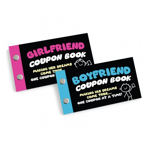 Couples Coupon Book Bundle of 2 For Boyfriend and Girlfriend 