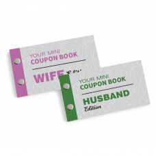 Husband and Wife Coupon Book Bundle of 2 Novelty Gifts Couple