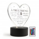 Thank You Gift For Best Friend Acrylic LED Light A TRUE FRIEND