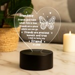 Friendship Gifts Acrylic LED Light Friendship Gift For Her
