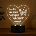 Friendship Gifts Acrylic LED Light Friendship Gift For Her