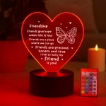 Friendship Gifts Acrylic LED Light Friendship Gift For Her