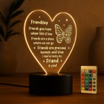 Friendship Gifts Acrylic LED Light Friendship Gift For Her