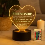 Funny Rude Friendship Plaque LED Light Novelty Best Friend Gift