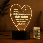 Thank You Gift For Friend Best Friend Acrylic LED Light
