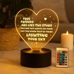 Thank You Gift For TRUE FRIEND Best Friend Acrylic LED Light Thank You Gift For TRUE FRIEND Best Friend Acrylic LED Light