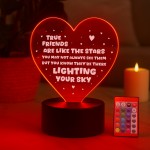 Thank You Gift For TRUE FRIEND Best Friend Acrylic LED Light Thank You Gift For TRUE FRIEND Best Friend Acrylic LED Light