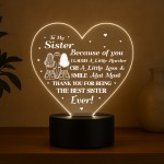 Sister Birthday Gifts THANK YOU Gifts for Sister Night Light Sister Birthday Gifts THANK YOU Gifts for Sister Night Light