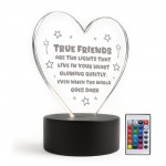 Best Friend Birthday Gifts TRUE FRIEND Gifts for Women Light