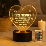 Best Friend Birthday Gifts TRUE FRIEND Gifts for Women Light