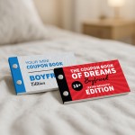 Anniversary Gift For Boyfriend Birthday Bundle of 2 Coupon Books