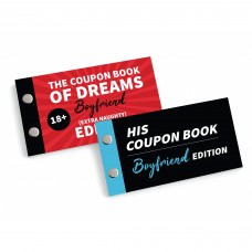 Gift For Boyfriend Birthday Anniversary Bundle of 2 Coupon Books