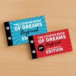 Naughty Boyfriend Gift Bundle of 2 Coupon Books Boyfriend Coupon