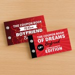 Cheeky Boyfriend Gift Bundle of 2 Coupon Books Anniversary Gift