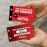 Cheeky Boyfriend Gift Bundle of 2 Coupon Books Anniversary Gift