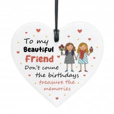 To My Best Friend Gift For Birthday Acrylic Heart Plaque Friend