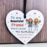 To My Best Friend Gift For Birthday Acrylic Heart Plaque Friend To My Best Friend Gift For Birthday Acrylic Heart Plaque Friend