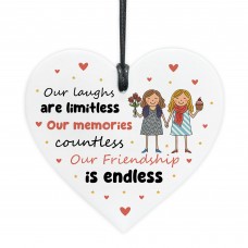 Friendship Plaque Gift For Birthday Acrylic Heart Plaque