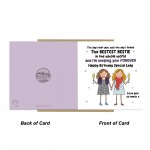 BESTIE Birthday Card With Kraft Envelope BFF Birthday Card