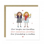 Cute Card For Best Friend Birthday With Kraft Envelope Bestie
