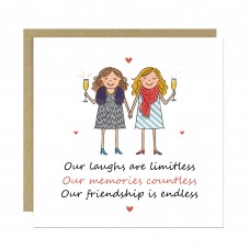 Cute Card For Best Friend Birthday With Kraft Envelope Bestie