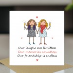 Cute Card For Best Friend Birthday With Kraft Envelope Bestie