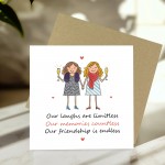 Cute Card For Best Friend Birthday With Kraft Envelope Bestie