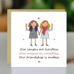 Cute Card For Best Friend Birthday With Kraft Envelope Bestie