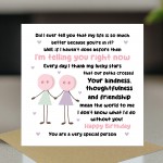 Novelty Card For Best Friend Birthday With Kraft Envelope