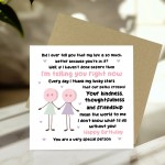 Novelty Card For Best Friend Birthday With Kraft Envelope