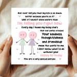 Novelty Card For Best Friend Birthday With Kraft Envelope